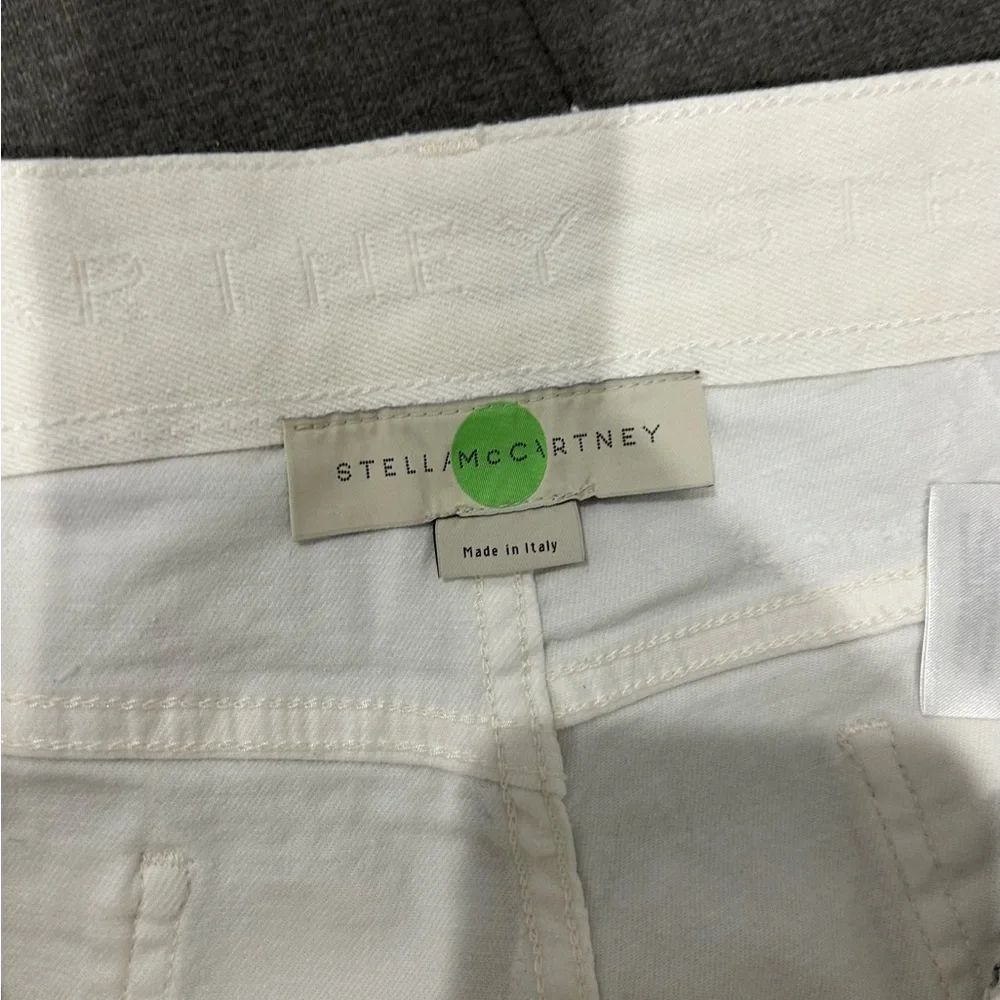 STELLA MCCARTNEY • White Cutoff Shorts • Sz 31 • - Picture 9 of 10